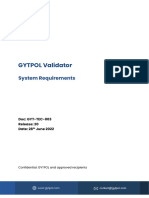 Gytpol Validator System Requirements GYT TEC 003 Release 20