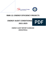 General Guideline of Energy Audit Report Industrial Sector