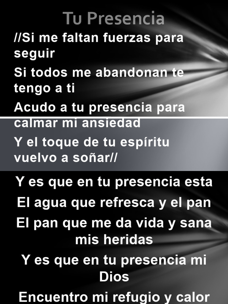 Tu Presencia Pdf