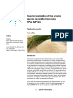 5991-5933EN Determination of Arsenic Species in Rice Using HPLC-ICP-MS