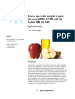 5991-0622EN Analysis of Arsenic Species in Apple Juice Using HPLC-ICP-MS