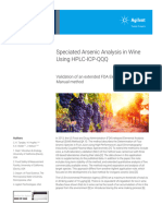 5991-8833EN Analysis of Speciated Arsenic in Wine Using HPLC-ICP-QQQ