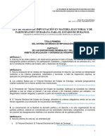 Ley de Medios de Impugnacion en Materia Electoral