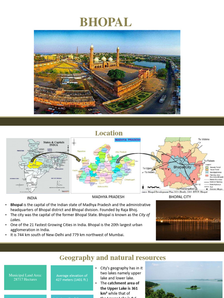Bhopal City Overview and Geography | PDF | Public Transport