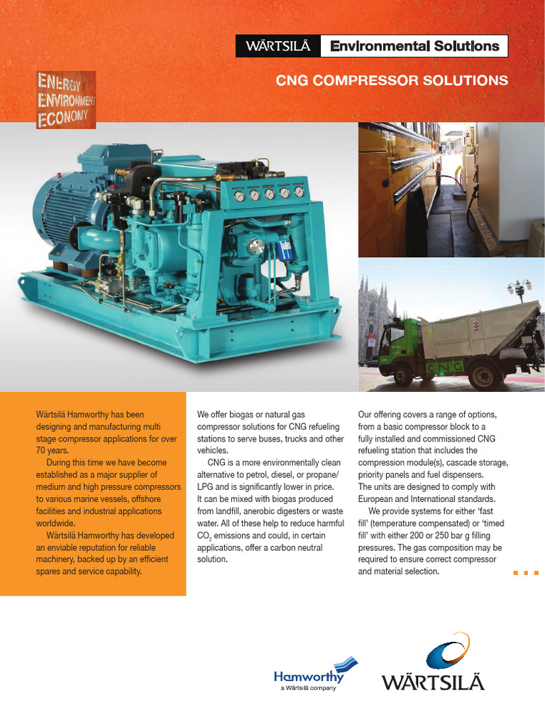 CNG Compressors ENG | Download Free PDF | Biogas | Sustainable Technologies