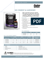 PVC Cold Bond Cement & Hardener