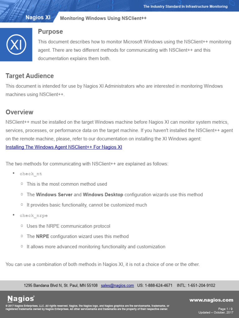 Monitoring windows using nsclient pdf microsoft windows