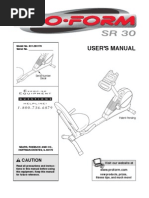 Proform SR30 Manual