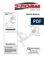 Proform SR30 Manual