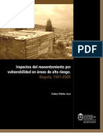 Impactos Del Reasentamiento Por Vulnerabilidad en Áreas de Alto Riesgo. Bogotá, 1991-2005