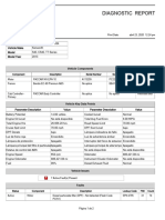 Diagnostic Report: Vehicle Components