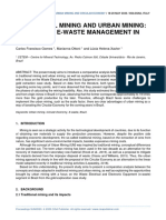 SUM 2020 - Traditional Mining and Urban Mining Aspects of E-Waste Management in Brazil
