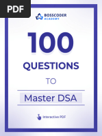 100 Questions To Master DSA