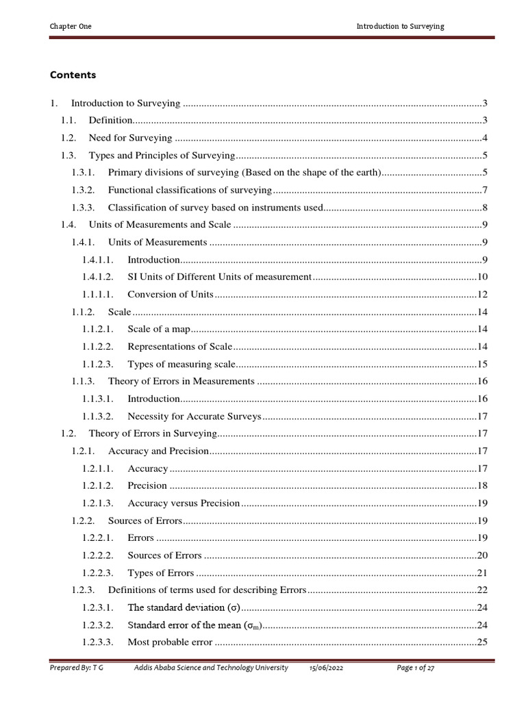 Introduction to Surveying Basics | PDF | Surveying | Accuracy And Precision