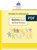 Informe de Aprendizaje 5to