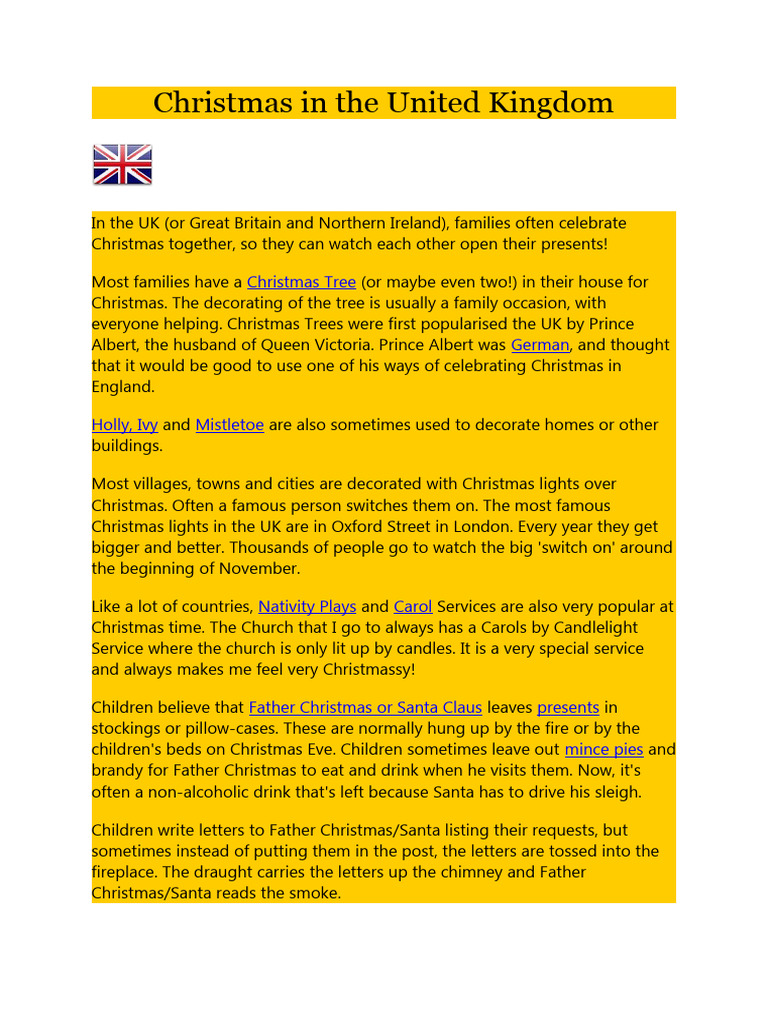 Christmas in The United Kingdom | PDF | Christmas | Cuisine