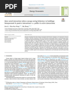 How Social Interaction Induce Energy Saving Behaviors in Buildin 2023 Energy