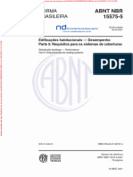 NBR15.575!5!2021 Requisitos Para Os Sistemas de Coberturas