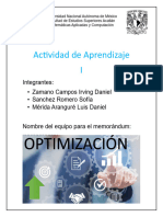 Actividad de Aprendizaje I