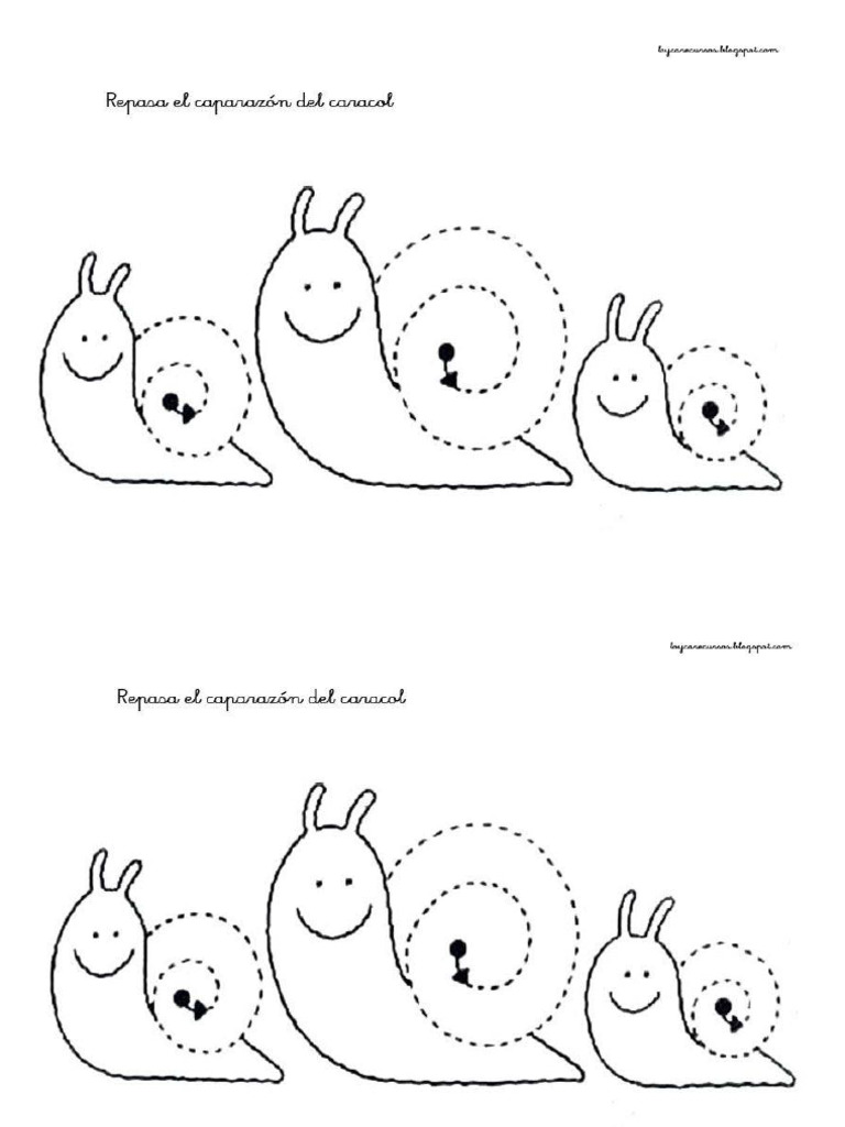 A3 - Grafomotricidad - Caracol | PDF