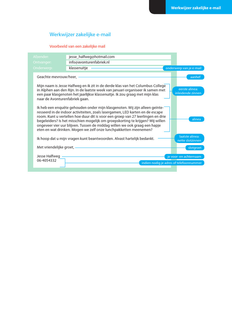 zakelijke email adres