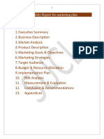 Feasibility Report For Marketing Plan