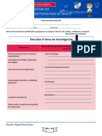 Trabajamos Esquema de Investigación Ficha