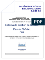 Plan de Calidad Transicion ISO