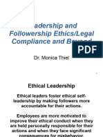 Session 3 - Leadership and Followership Ethics - Legal Compliance and Beyond