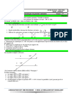 Composition de Mathematiques Du 1er Semestre 5ème 2019-2020 Senegal