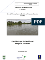 Plan Municipal de Gestion de Riesgo -Buebavista Córdoba - Final