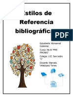 Estilos de Referencia Bibliográficas Monse