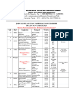 November 2023 - Jadual Misa Dan Pastoral