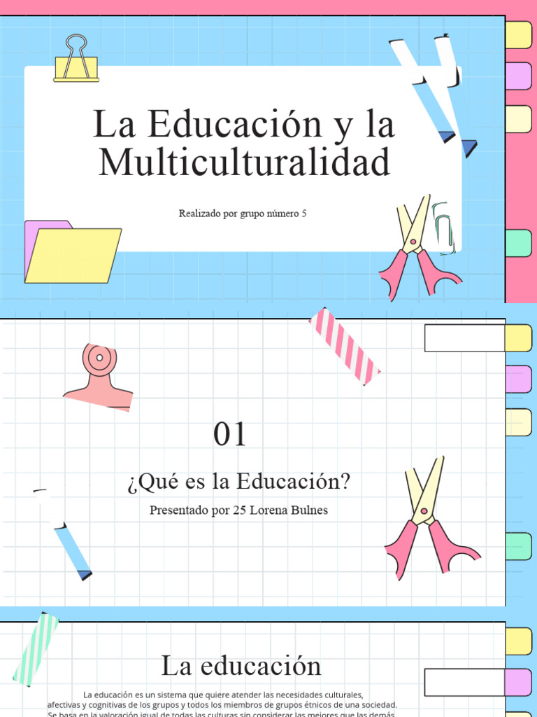 La Educación y La Multiculturalidad, Grupo 5 | PDF | Multiculturalismo ...