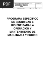 Analisis de Riesgo de Maquinaria y Equipo | PDF | Riesgo