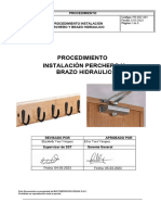 Pest Instlacion Perchero y Brazo Hidraulico