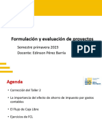 Preparación y Evaluación de Proyectos 23 Octubre