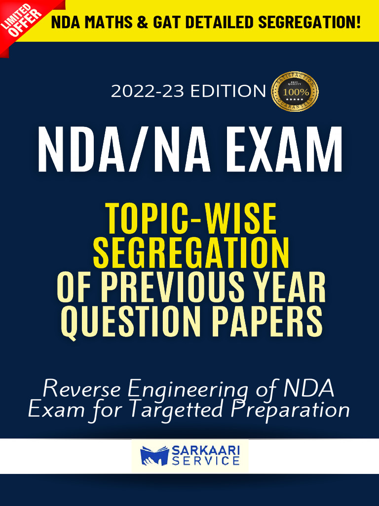 NDA Maths Topic Wise Segregation Sample PDF | PDF | Integral | Mathematics