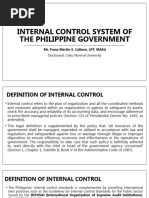 Internal Control System of the Philippine Government