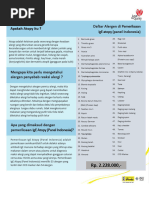 Pemeriksaan IgE Atopy Panel Indonesia | PDF