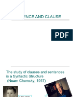 Sentence and Clause