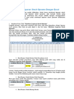 Cara Membuat Laporan Stock Opname Dengan Excel