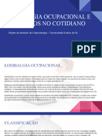 Lombalgia Ocupacional e Impactos No Cotidiano