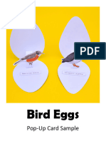 Bird Pop Up Card Sample