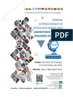 Cronograma Oficial Semanas Imternacionales de Tecnología Médica 2023 - Laboratorio Clínico y Anatomía Patológica