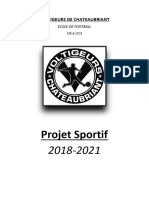 Projet Sportif 2018-2021