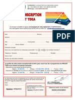 Bulletin Dinscription TDEA 7 Afr