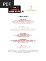 Antinori Wine Dinner at Ruth's Chris Steak House Ponte Vedra