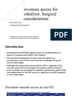 Surgical Considerations in AV Access For Haemodialysis