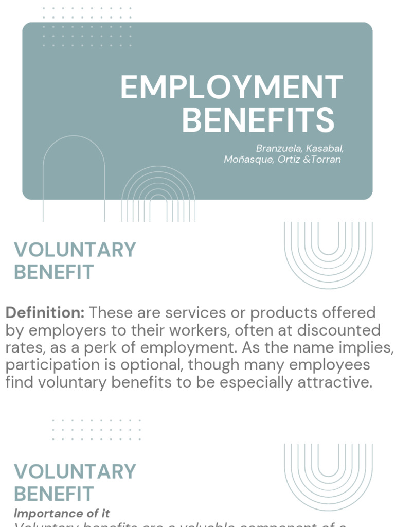 Employment Benefits PDF Employment Employee Benefits